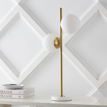Amelie 28" Coastal Vintage Iron LED Table Lamp - JONATHAN Y